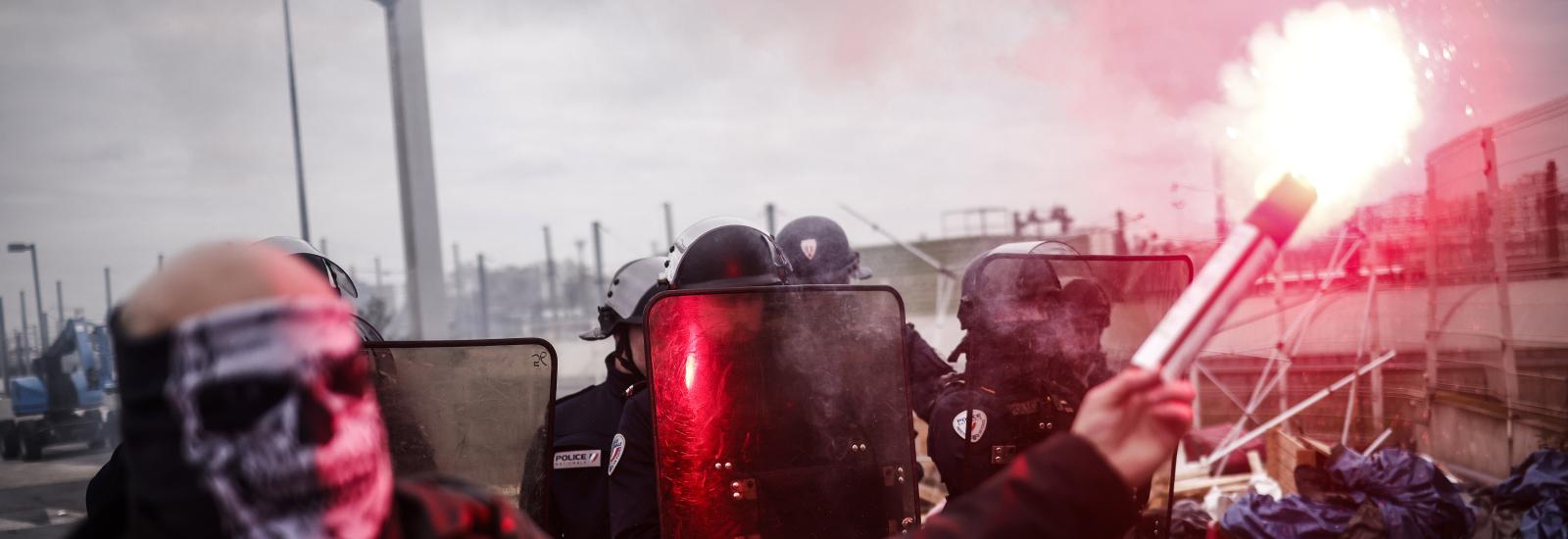 Protestos França