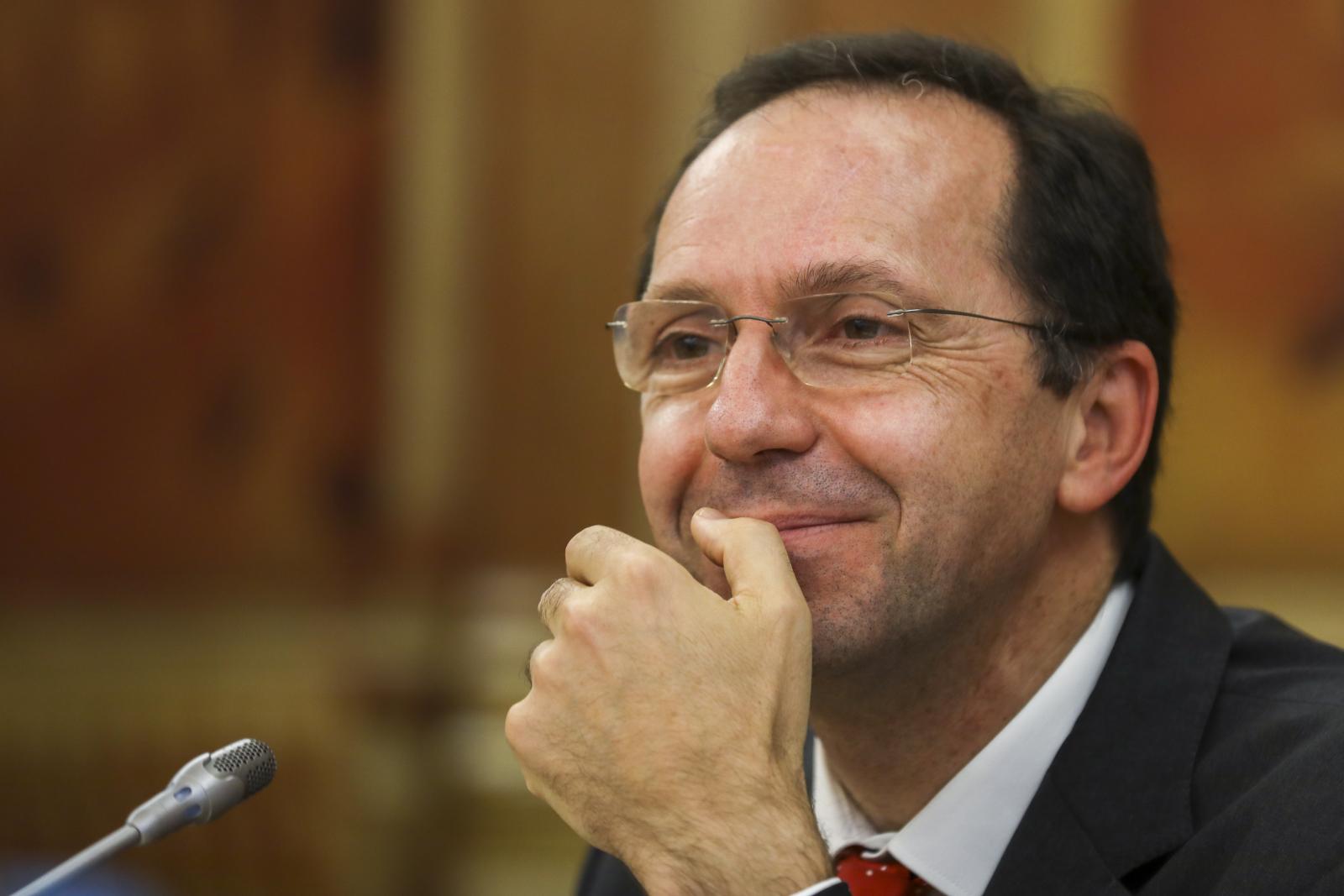 João Duque, durante a sua audição na Comissão Parlamentar de Inquérito ao Pagamento de Rendas Excessivas aos Produtores de Eletricidade, na Assembleia da República, em Lisboa, 25 de julho de 2018 | LUSA - JOSÉ SENA GOULÃO