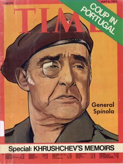 Capa da revista norte-americana TIME com o general António de Spínola