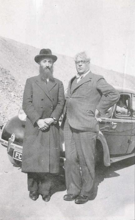 Rabino Chaim Kruger e Aristides de Sousa Mendes, junho de 1941 |  Comité Sousa Mendes
