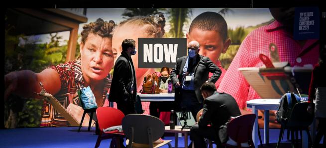 Sessão educacional na COP26