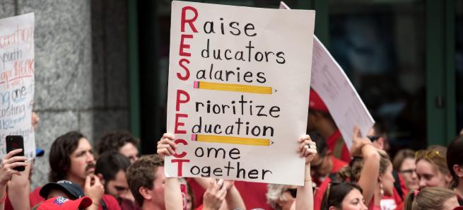 Greve professores nos Estados Unidos